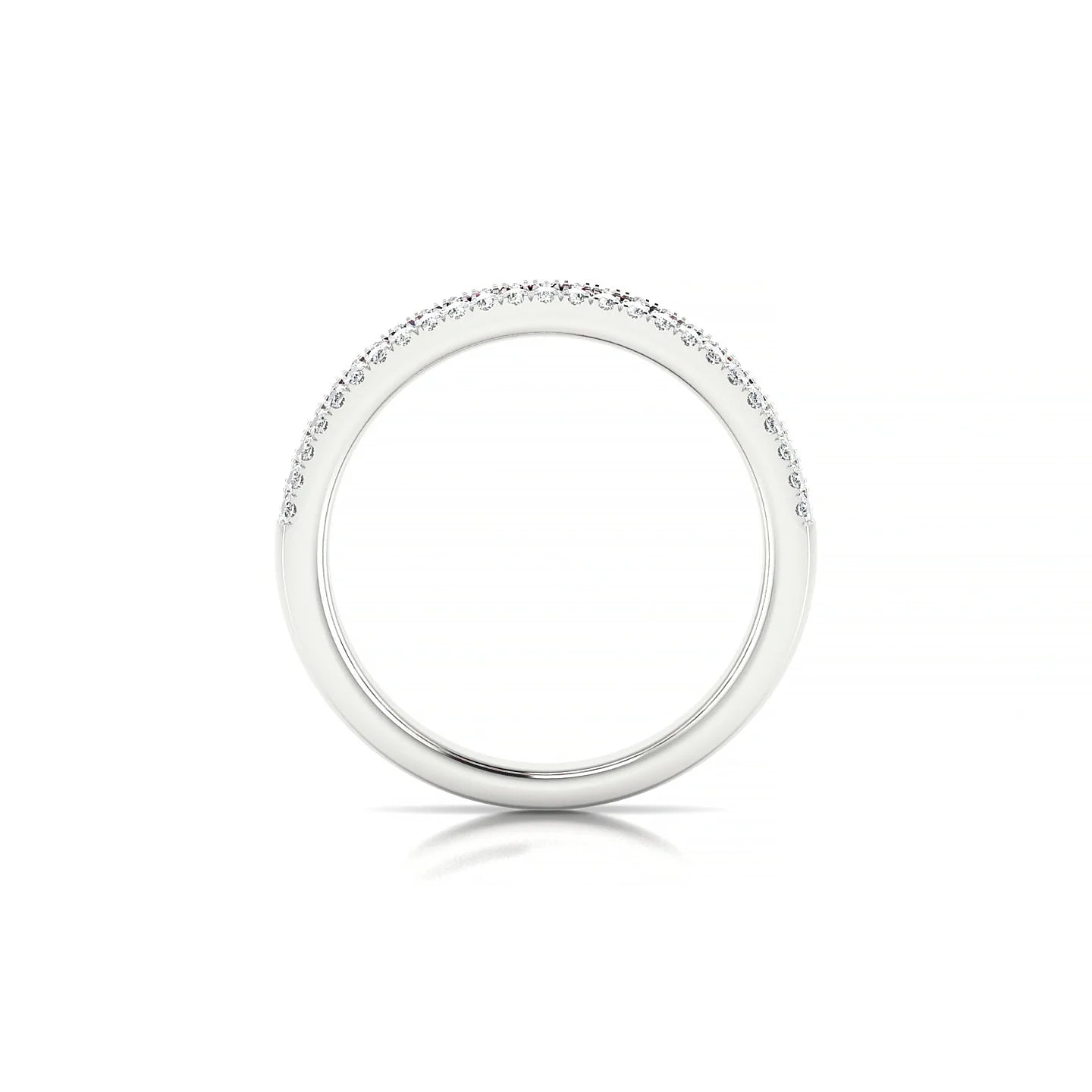 Majesty | 18k White Gold 2 mm Princess Ruby Ring