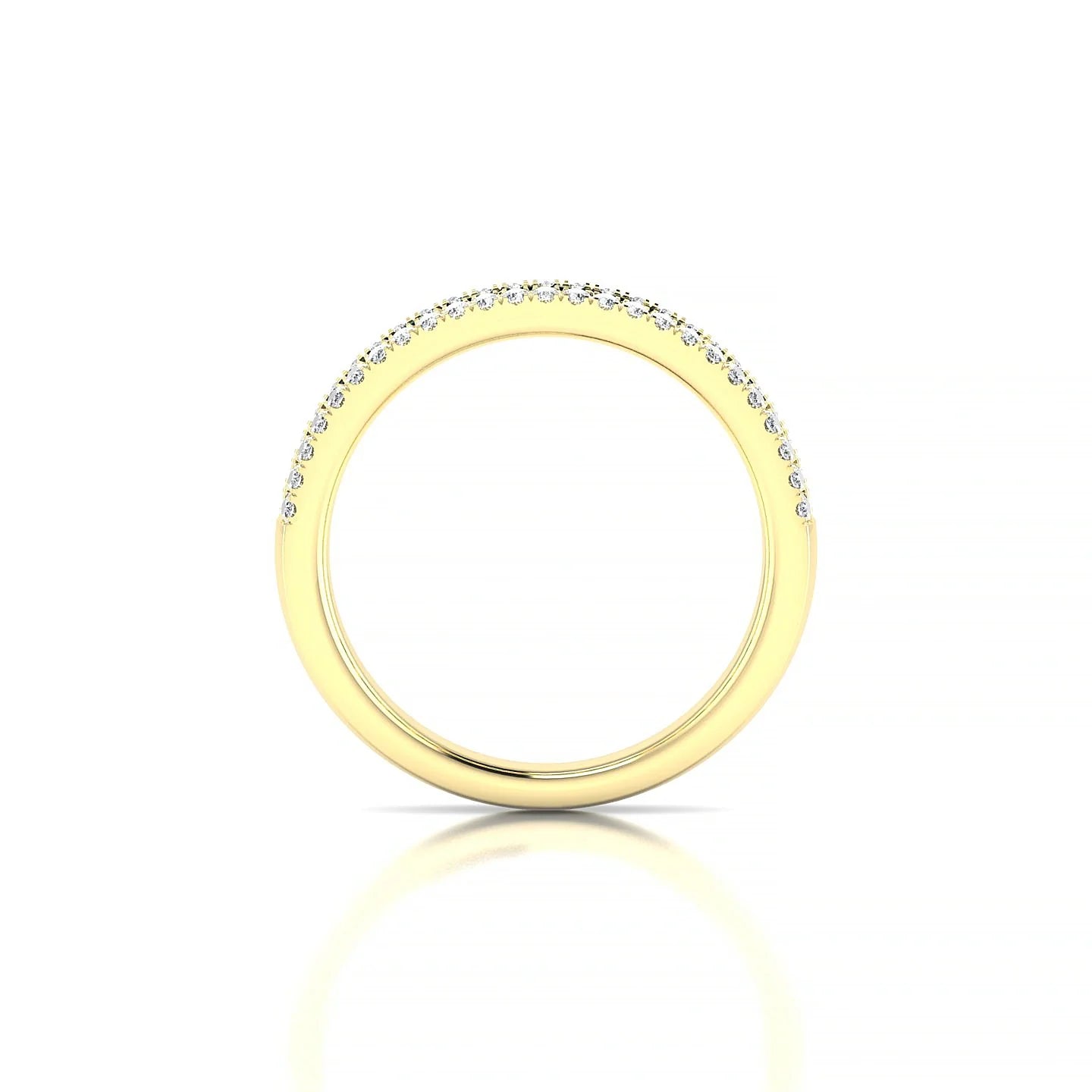 Majesty | 18k Yellow Gold 2 mm Princess Emerald Ring