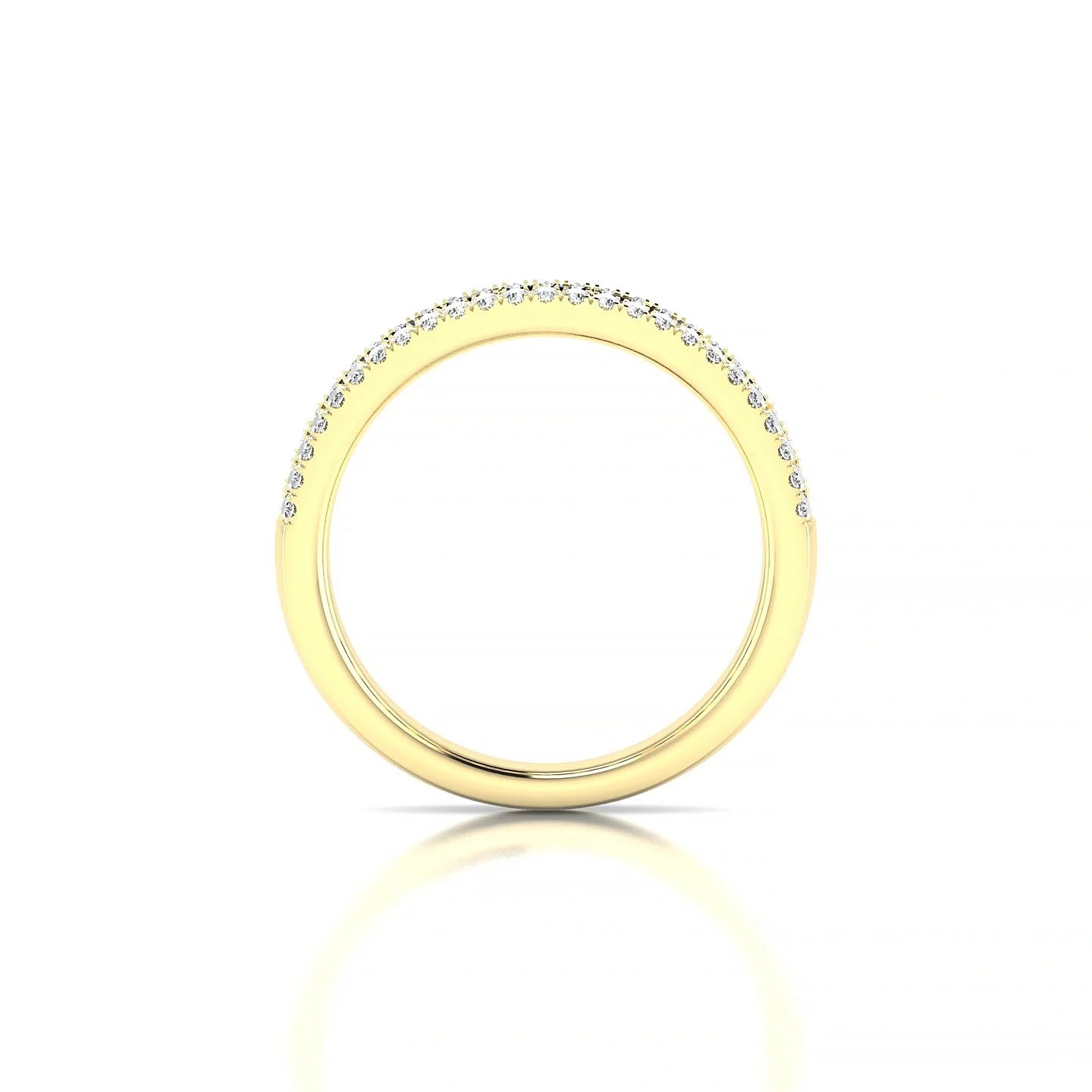 Majesty | 18k Yellow Gold 2 mm Princess Sapphire Ring