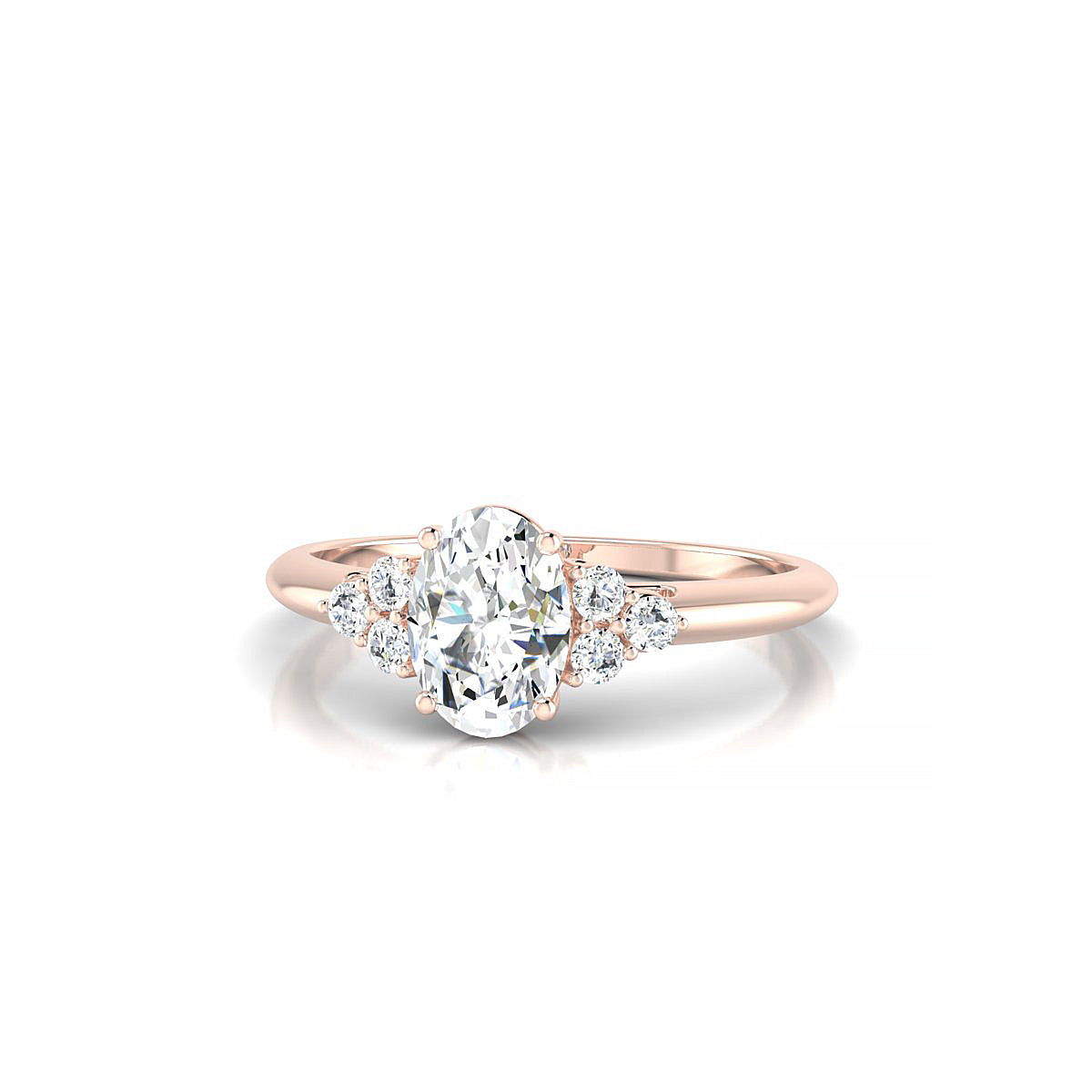 Mirage | 18k Rose Gold 7 x 5 mm Oval Diamond Ring