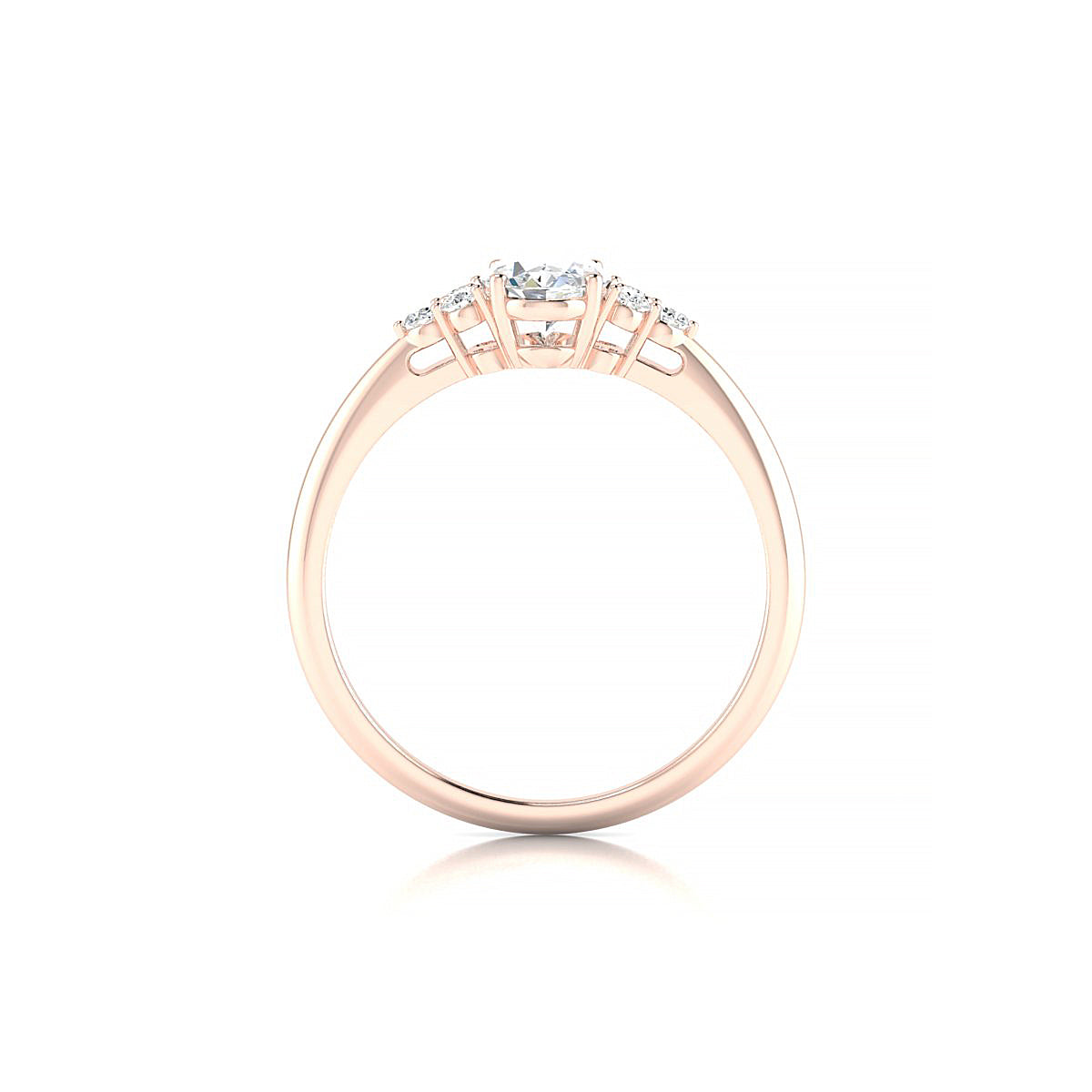 Mirage | 18k Rose Gold 7 x 5 mm Oval Diamond Ring