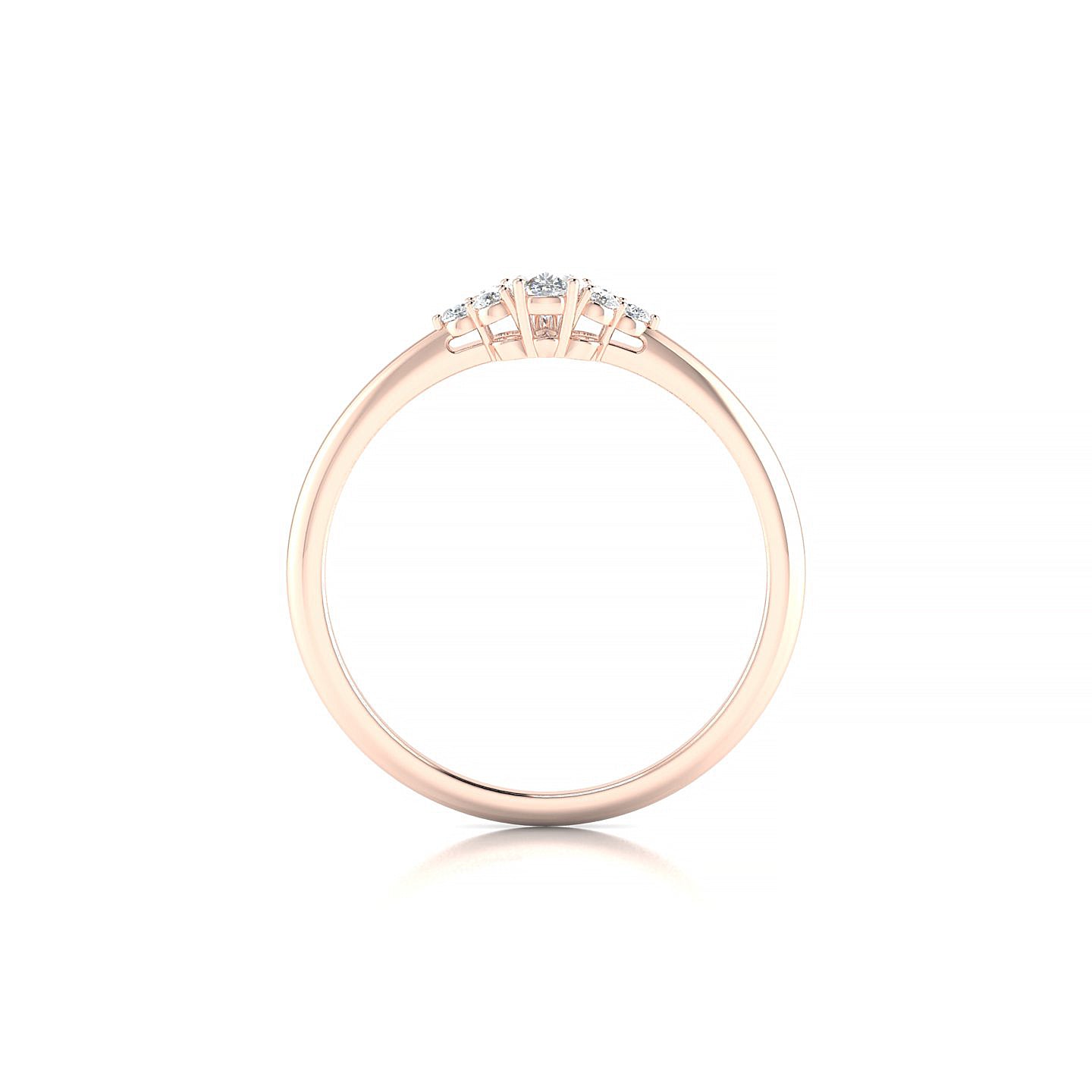 Mirage | 18k Rose Gold 5 x 3 mm Pear Diamond Ring