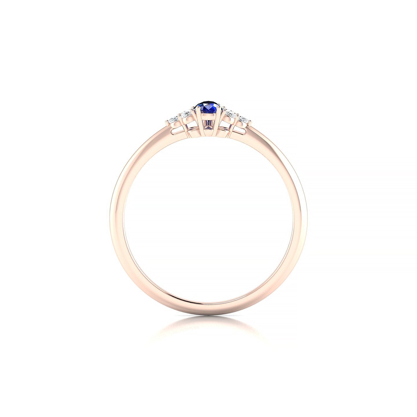 Mirage | 18k Rose Gold 5 x 3 mm Pear Sapphire Ring