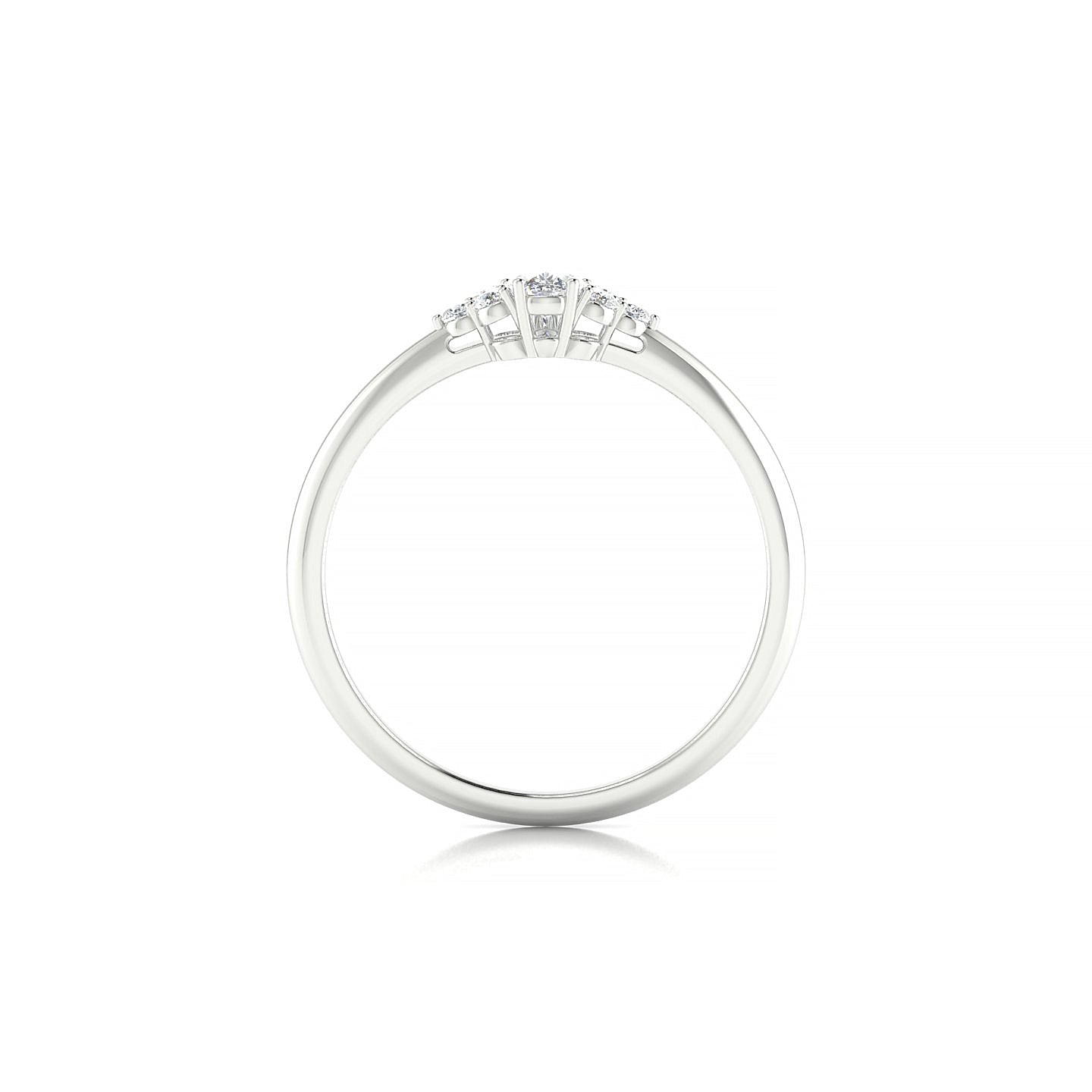 Mirage | 18k White Gold 5 x 3 mm Pear Diamond Ring