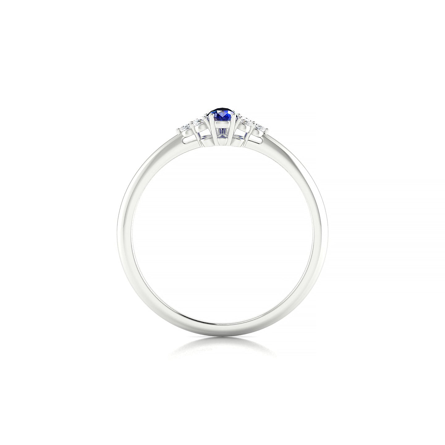 Mirage | 18k White Gold 5 x 3 mm Pear Sapphire Ring