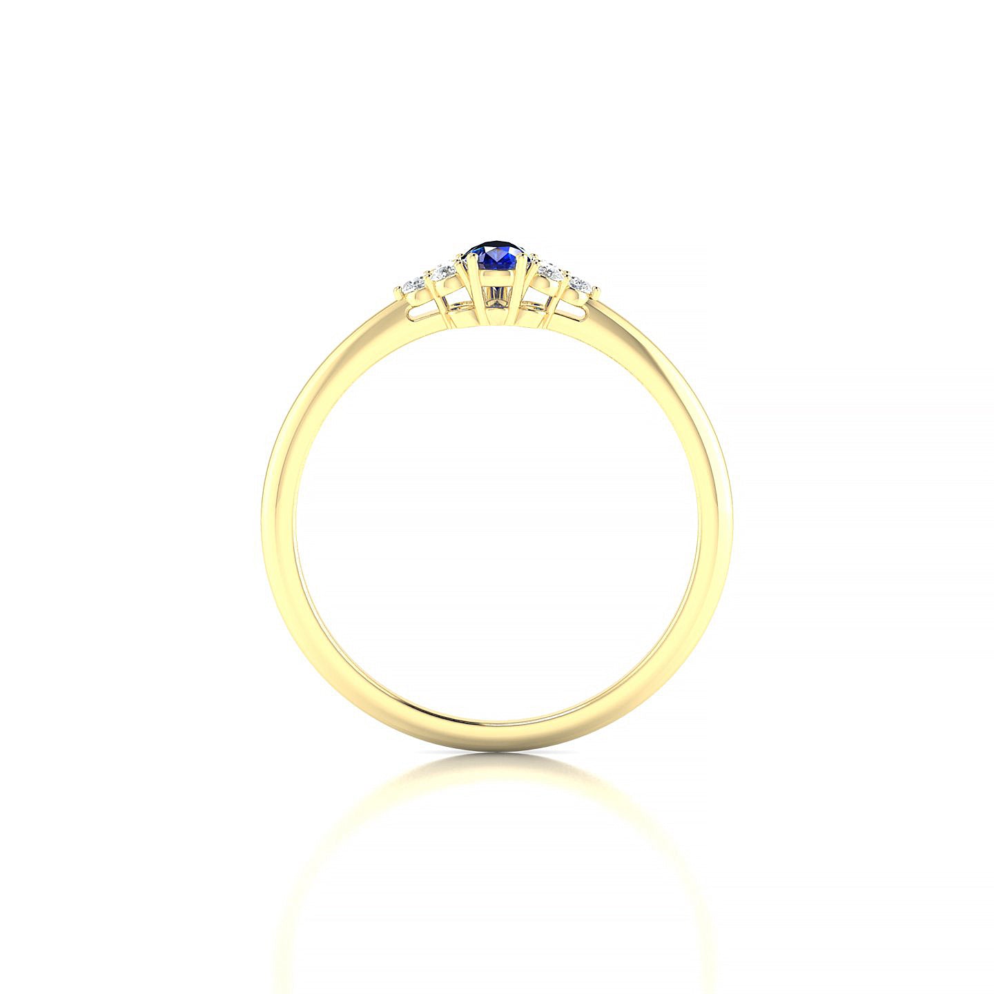 Mirage | 18k Yellow Gold 5 x 3 mm Pear Sapphire Ring