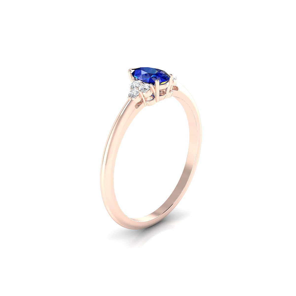 Mirage | 18k Rose Gold 6 x 4 mm Pear Sapphire Ring