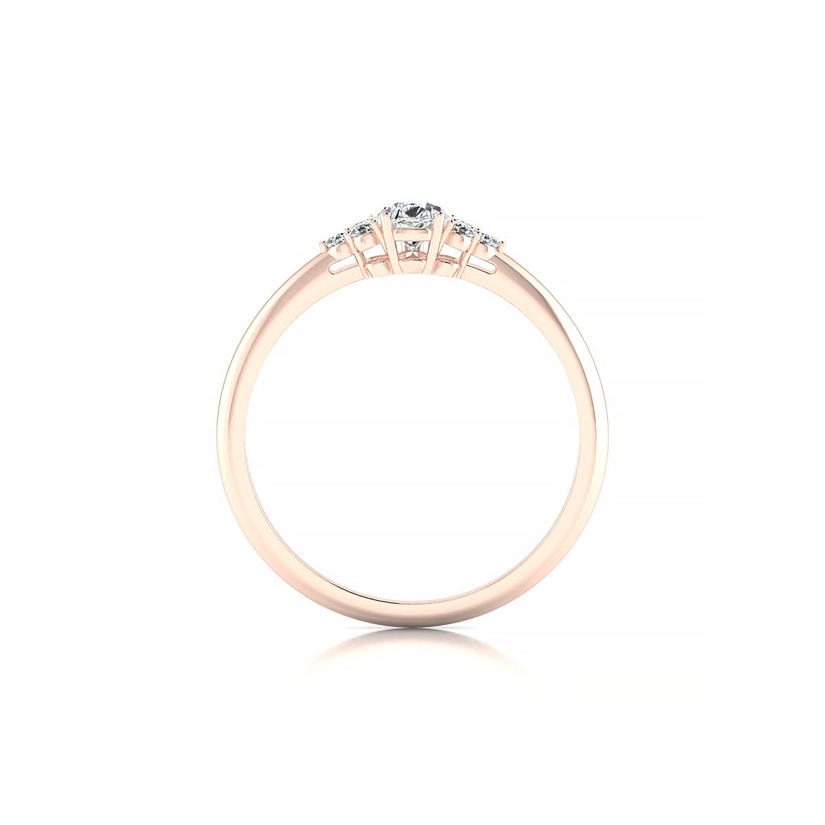 Mirage | 18k Rose Gold 6 x 4 mm Pear Diamond Ring