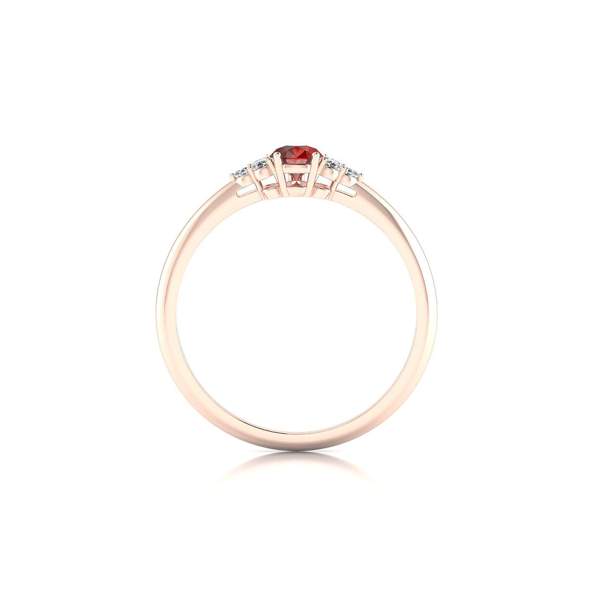 Mirage | 18k Rose Gold 6 x 4 mm Pear Garnet Ring