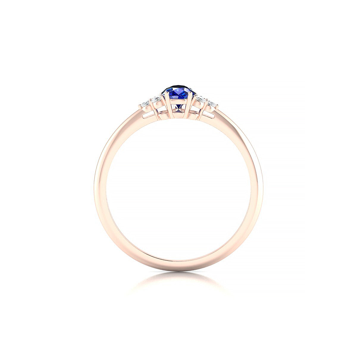 Mirage | 18k Rose Gold 6 x 4 mm Pear Sapphire Ring