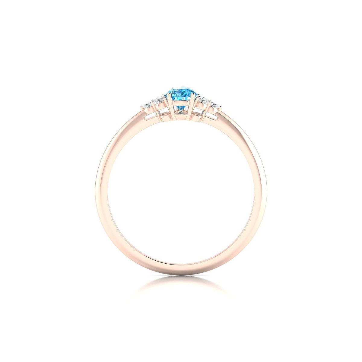 Mirage | 18k Rose Gold 6 x 4 mm Pear Topaz Ring
