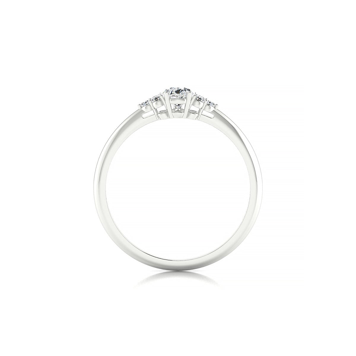 Mirage | 18k White Gold 6 x 4 mm Pear Diamond Ring