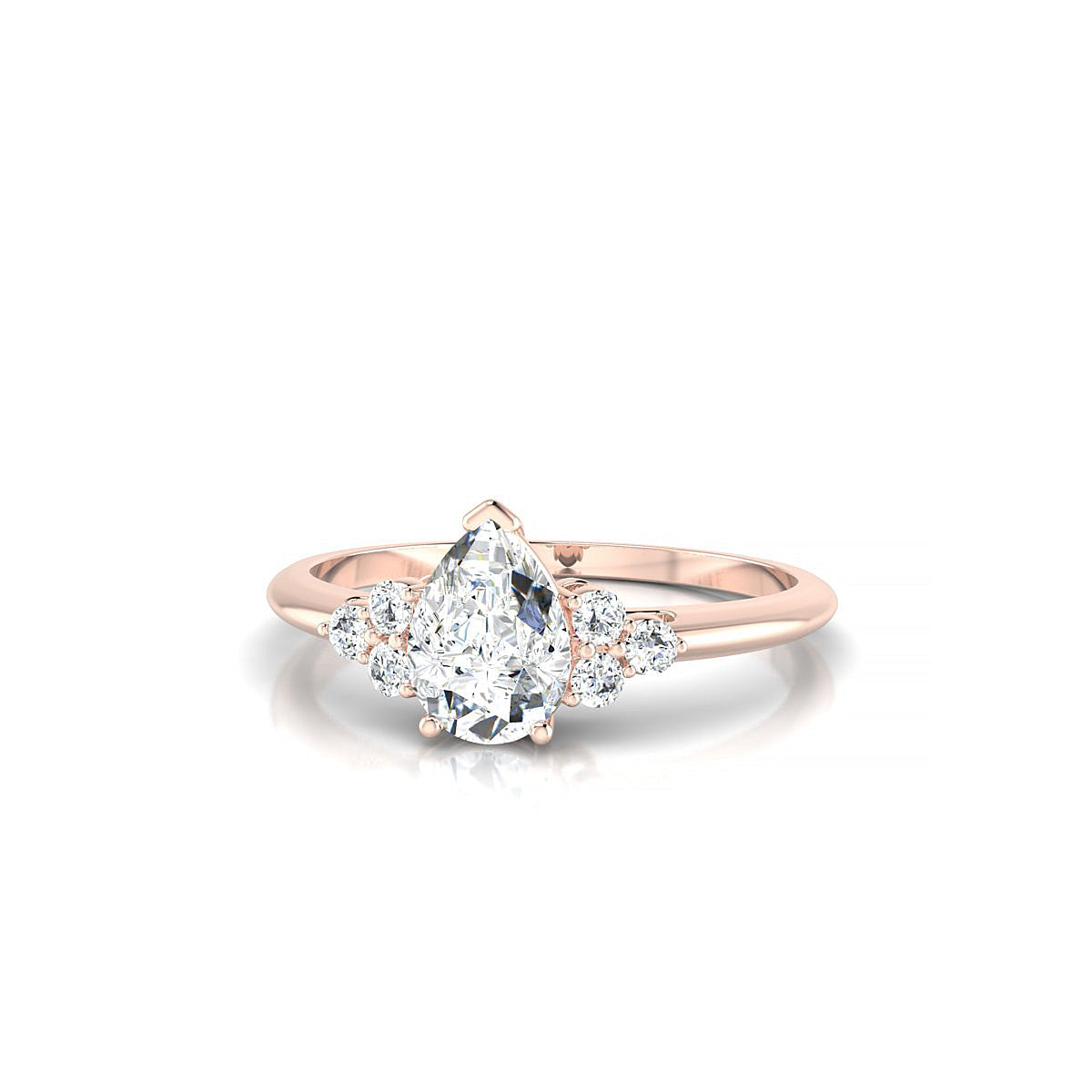 Mirage | 18k Rose Gold 7 x 5 mm Pear Diamond Ring