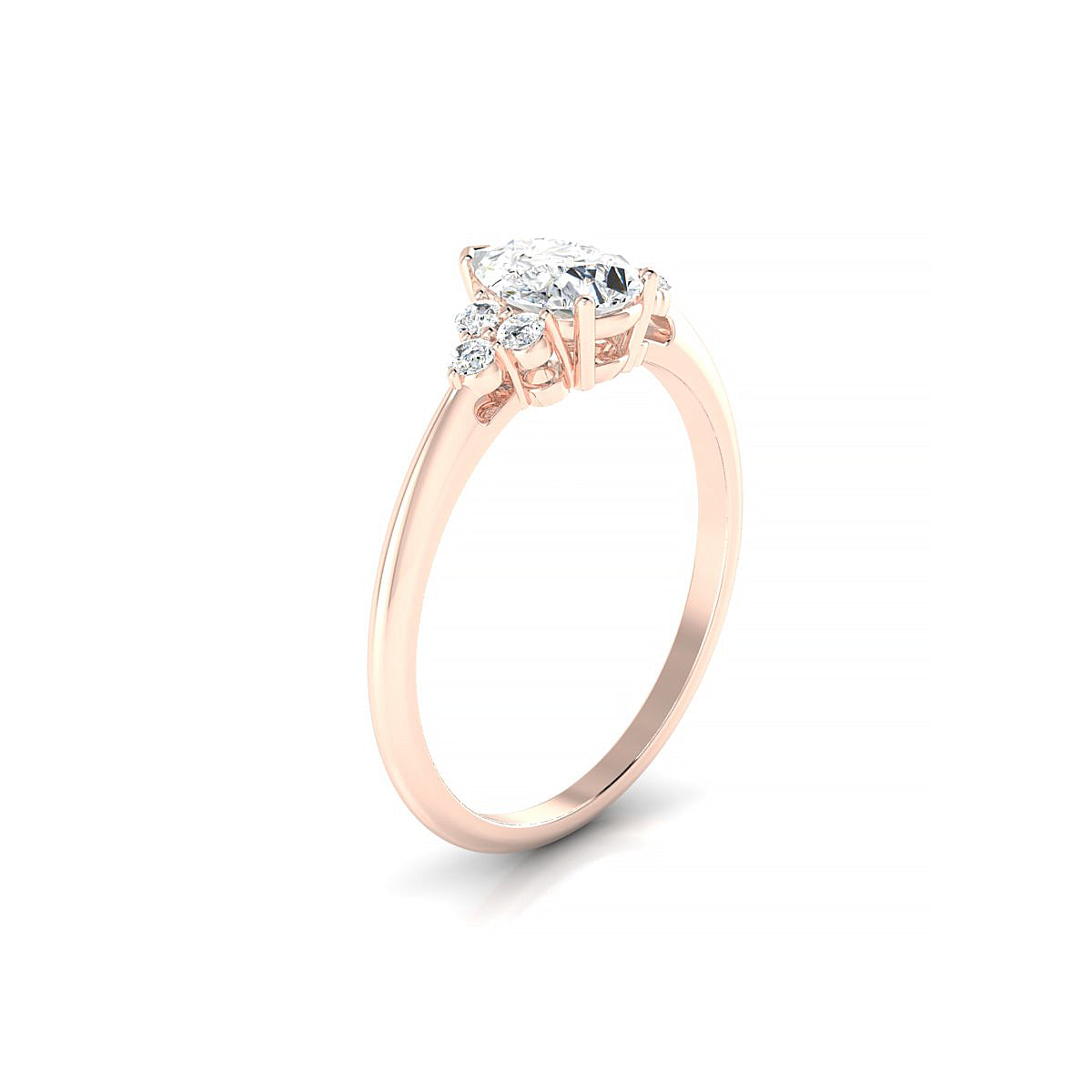 Mirage | 18k Rose Gold 7 x 5 mm Pear Diamond Ring