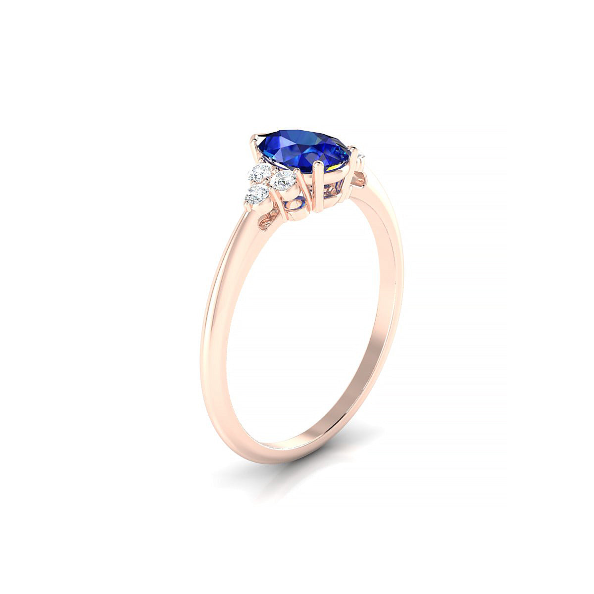 Mirage | 18k Rose Gold 7 x 5 mm Pear Sapphire Ring