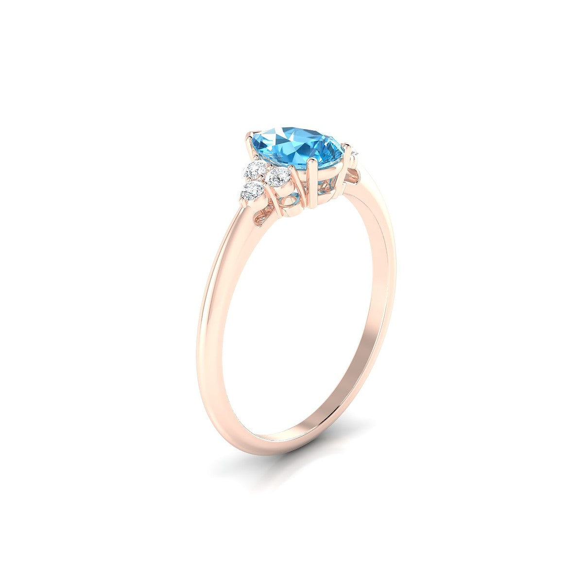 Mirage | 18k Rose Gold 7 x 5 mm Pear Topaz Ring