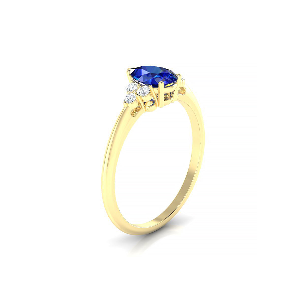 Mirage | 18k Yellow Gold 7 x 5 mm Pear Sapphire Ring