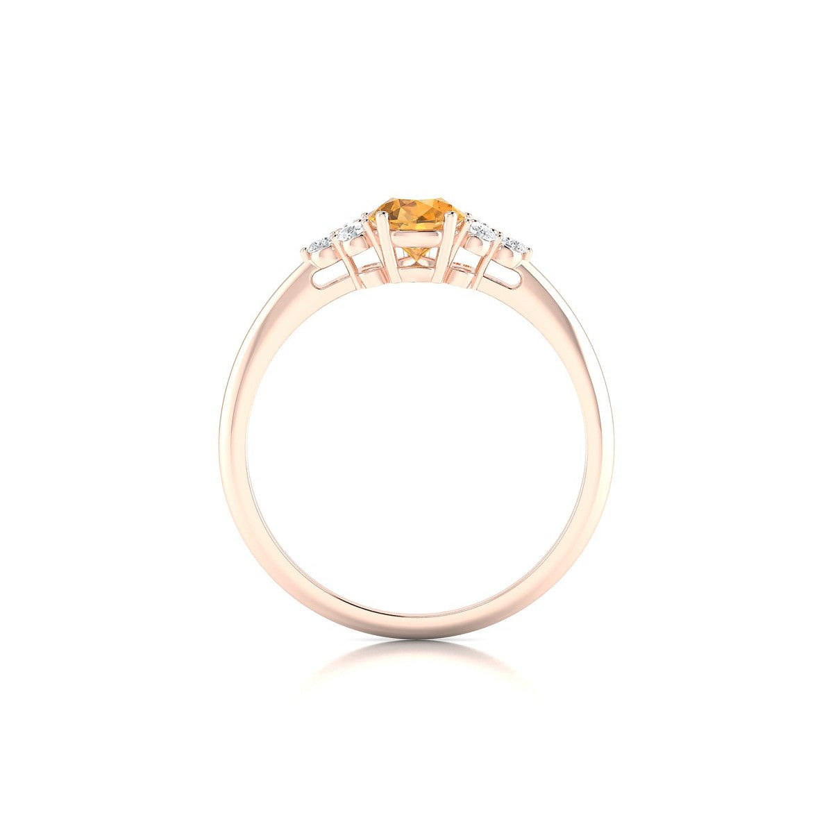 Mirage | 18k Rose Gold 7 x 5 mm Pear Citrine Ring