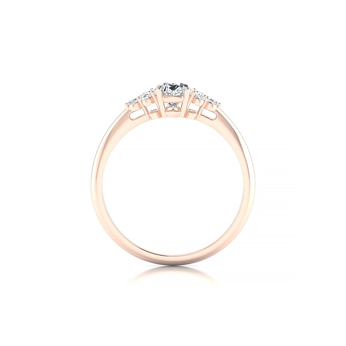 Mirage | 18k Rose Gold 7 x 5 mm Pear Diamond Ring