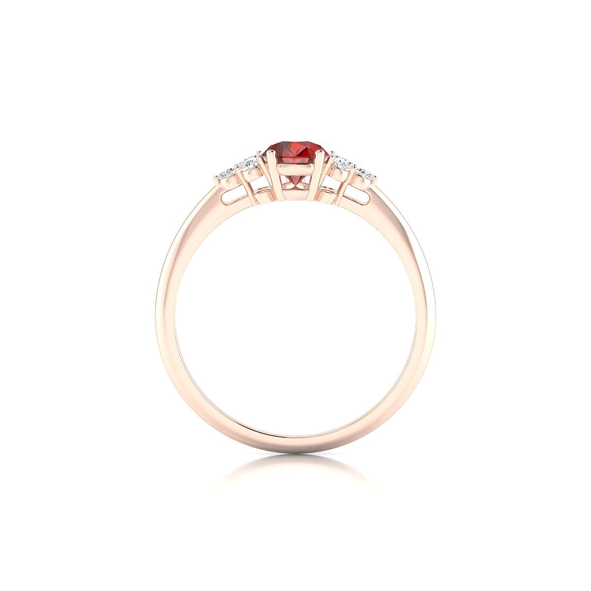 Mirage | 18k Rose Gold 7 x 5 mm Pear Garnet Ring