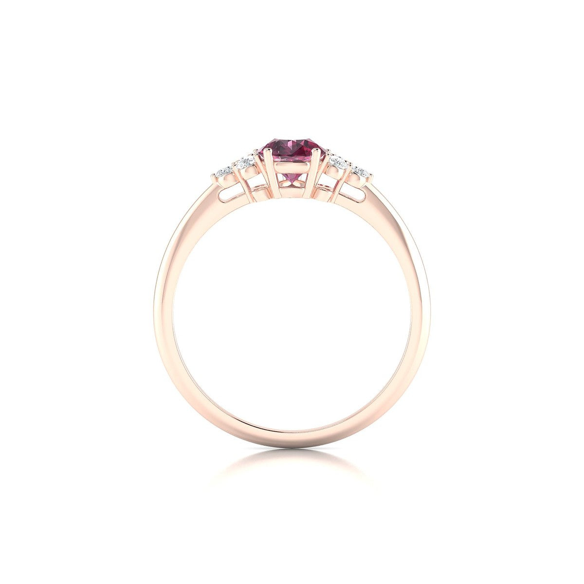 Mirage | 18k Rose Gold 7 x 5 mm Pear Rhodolite Ring