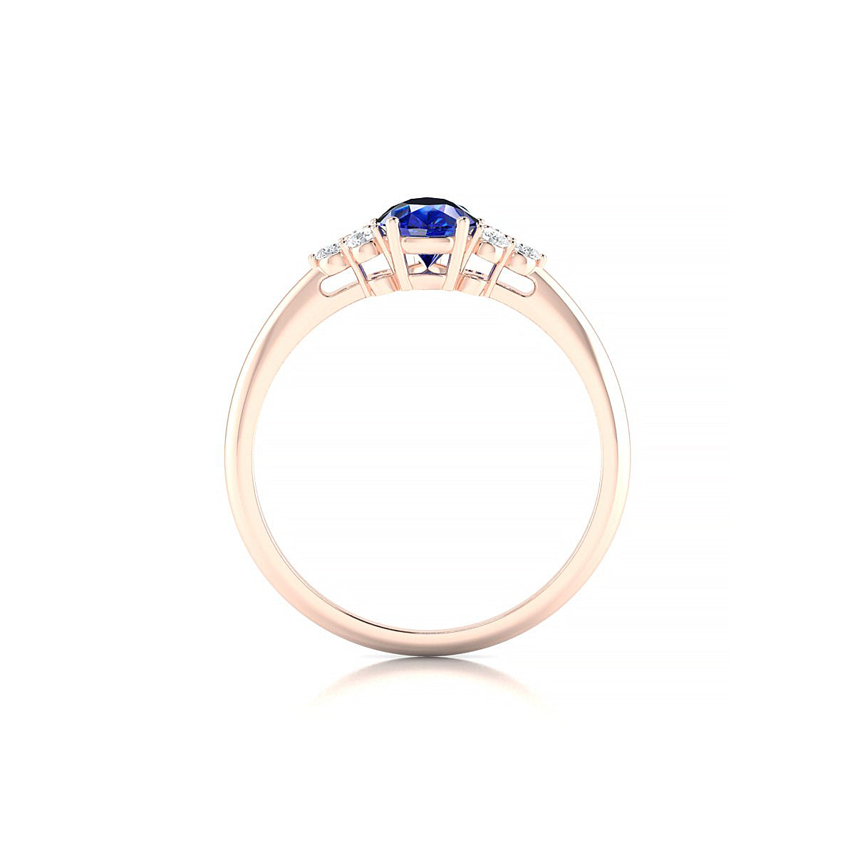 Mirage | 18k Rose Gold 7 x 5 mm Pear Sapphire Ring