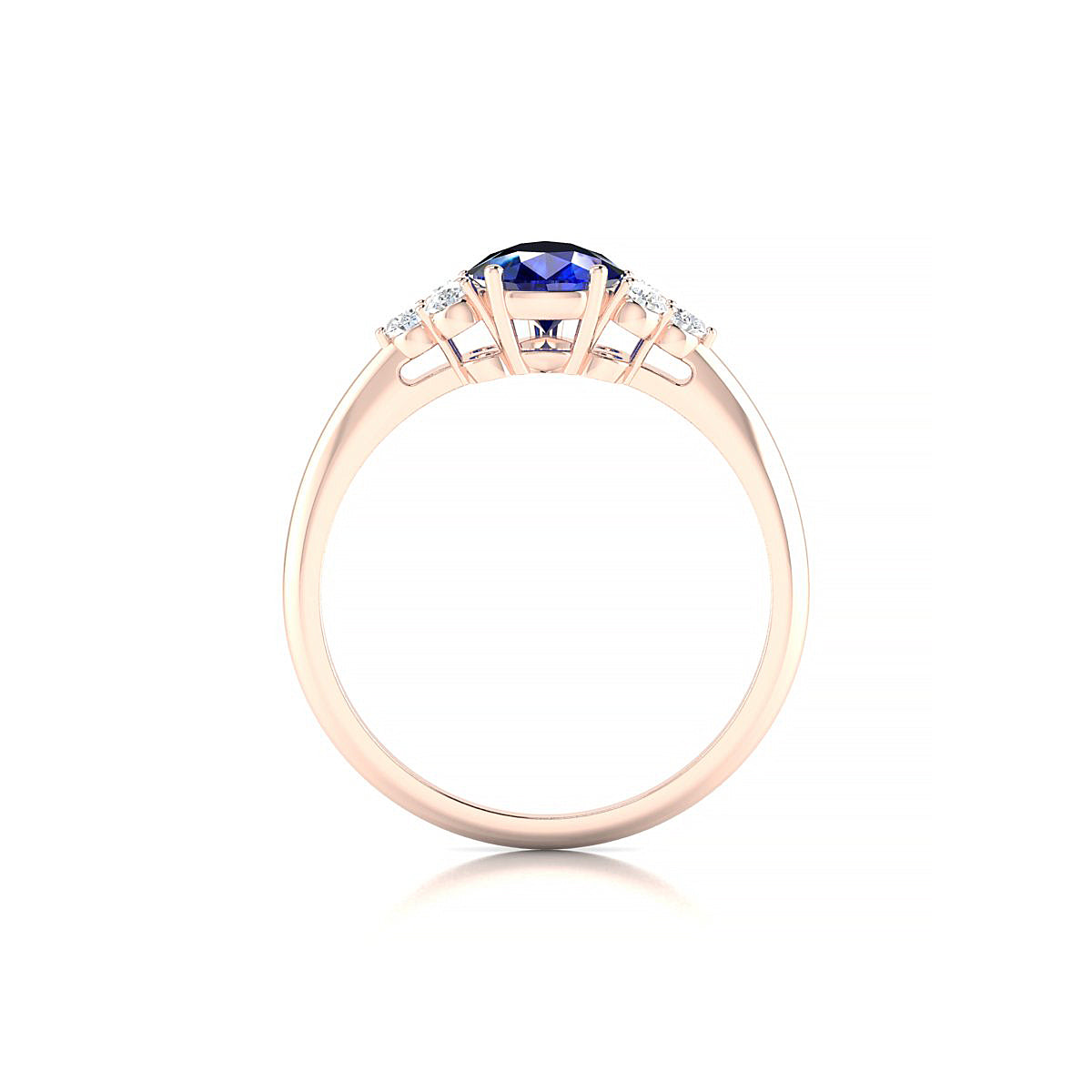 Mirage | 18k Rose Gold 8 x 6 mm Pear Sapphire Ring