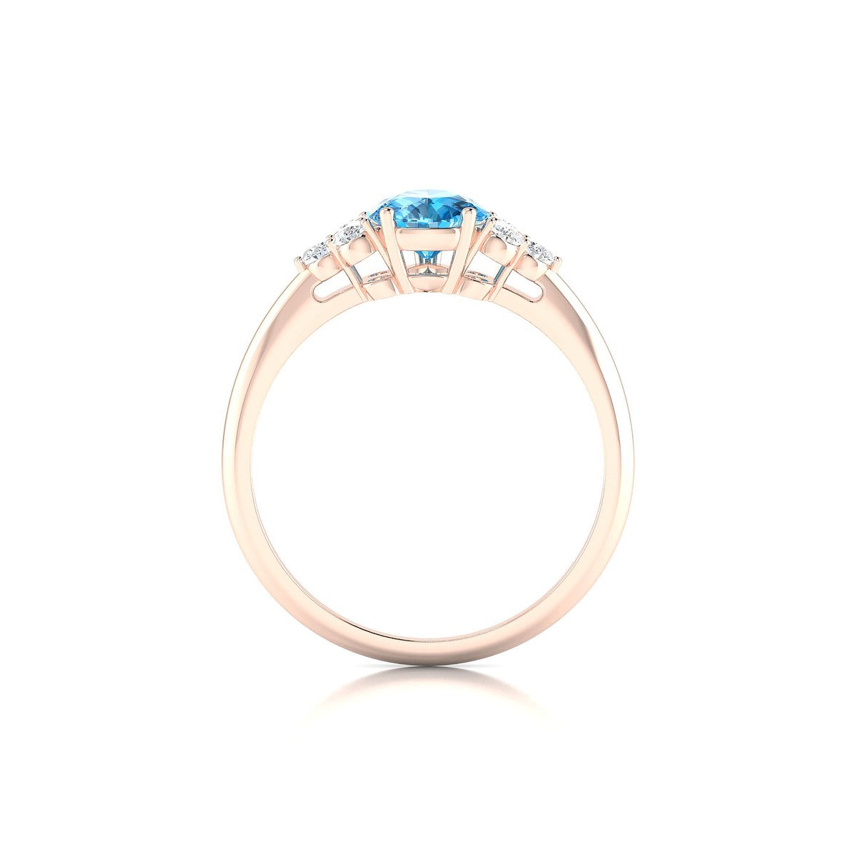 Mirage | 18k Rose Gold 8 x 6 mm Pear Topaz Ring