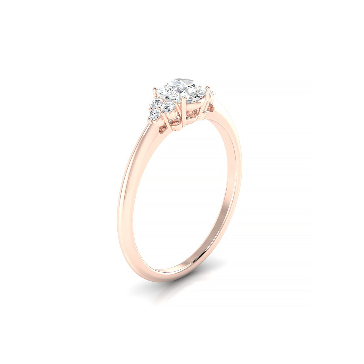 Mirage | 18k Rose Gold 5.2 mm Round Diamond Ring