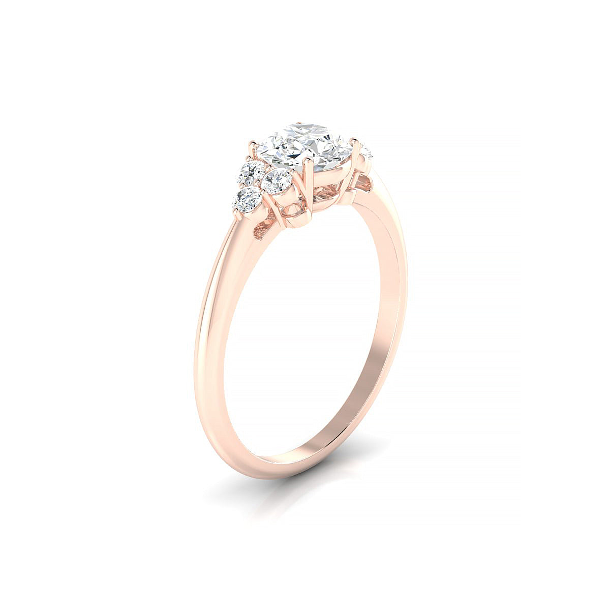 Mirage | 18k Rose Gold 5.7 mm Round Diamond Ring