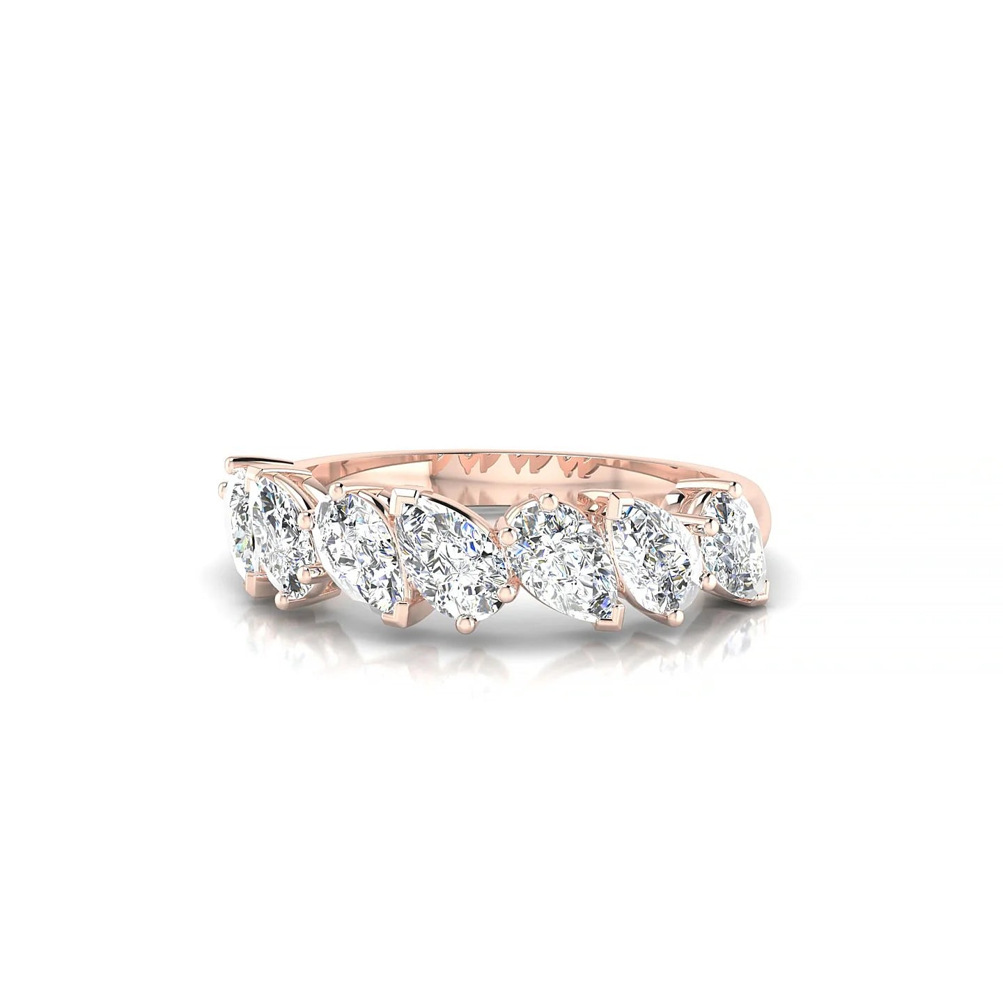 Mist | 18k Rose Gold 5 x 3 mm Pear Diamond Ring