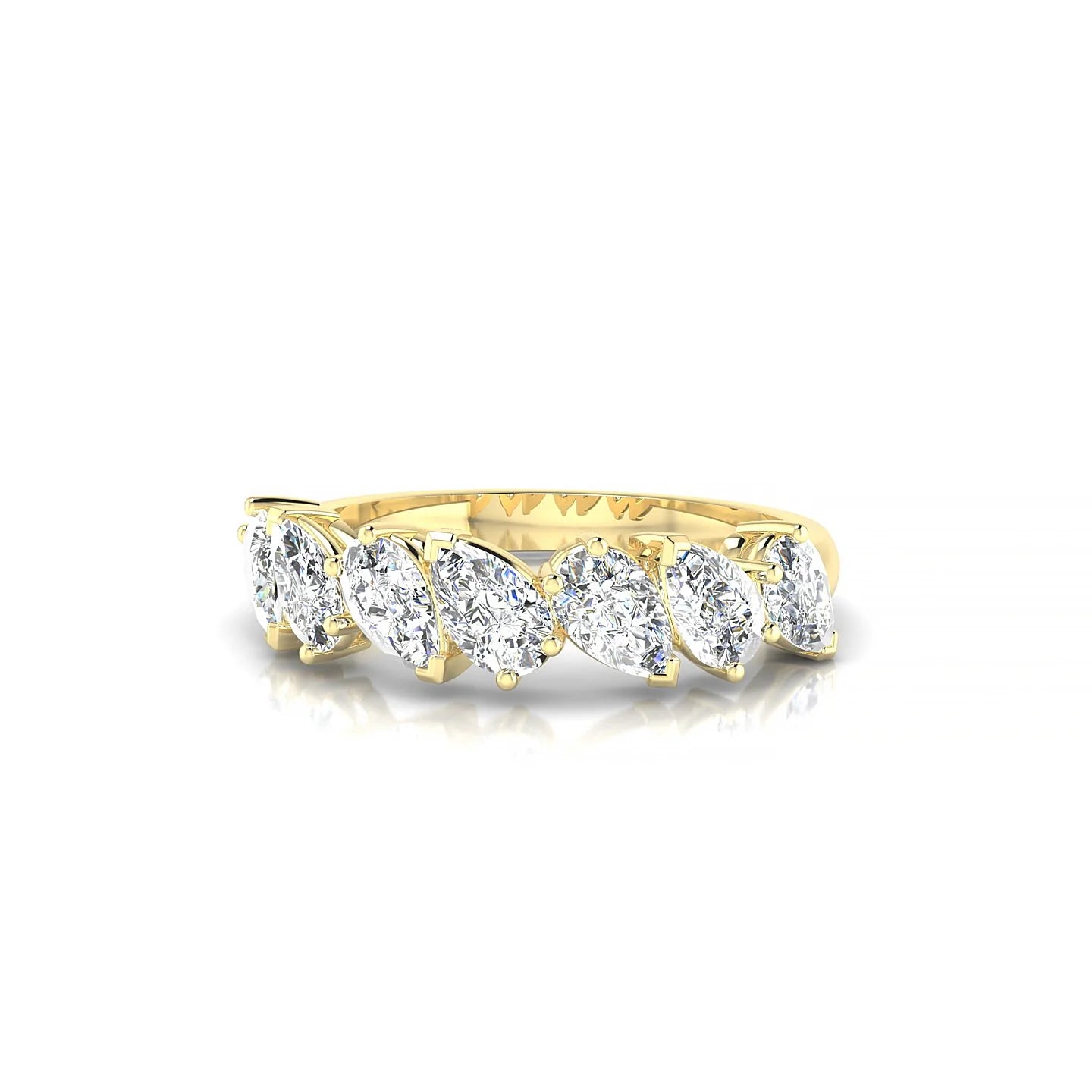 Mist | 18k Yellow Gold 5 x 3 mm Pear Diamond Ring