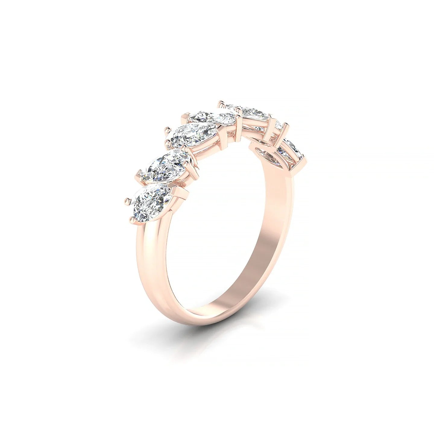 Mist | 18k Rose Gold 5 x 3 mm Pear Diamond Ring