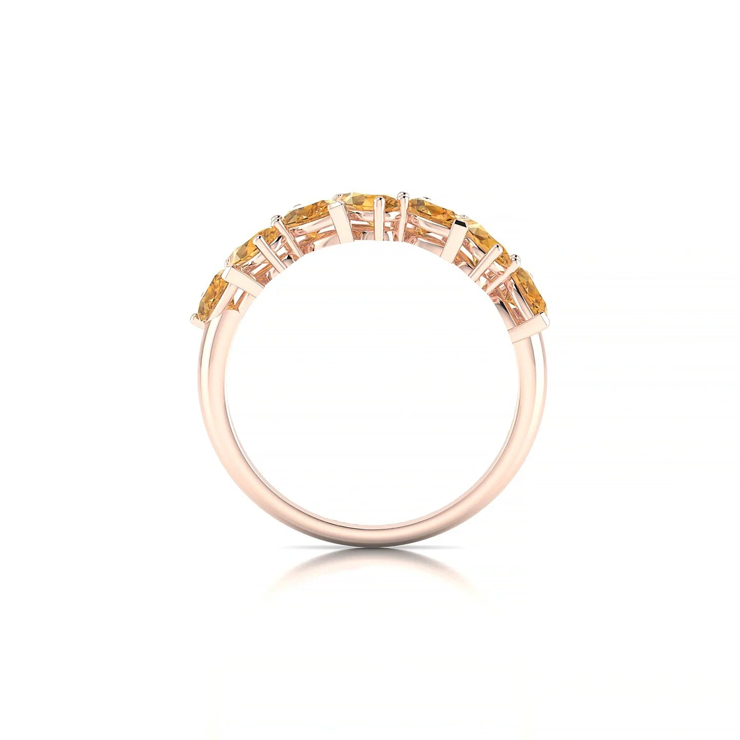 Mist | 18k Rose Gold 5 x 3 mm Pear Citrine Ring