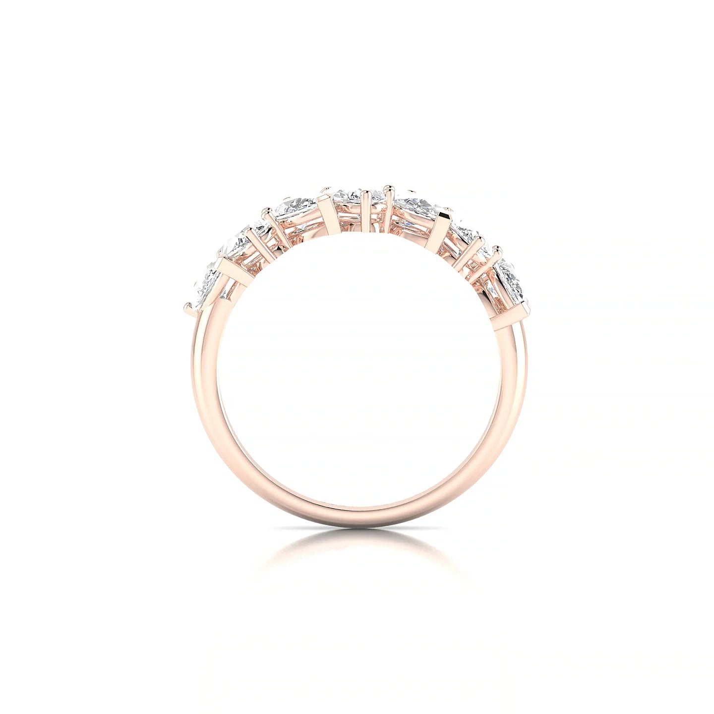 Mist | 18k Rose Gold 5 x 3 mm Pear Diamond Ring