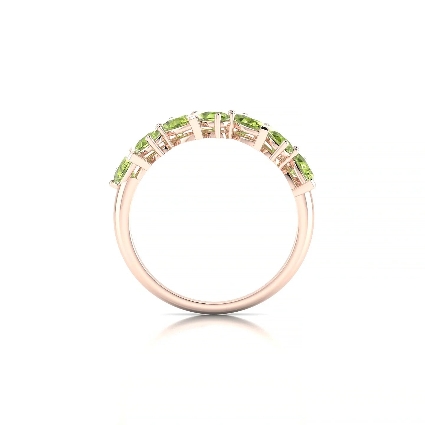 Mist | 18k Rose Gold 5 x 3 mm Pear Peridot Ring