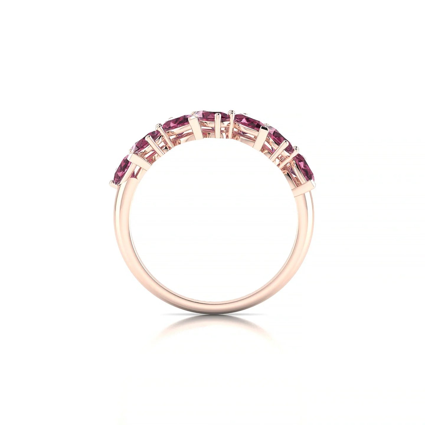 Mist | 18k Rose Gold 5 x 3 mm Pear Rhodolite Ring