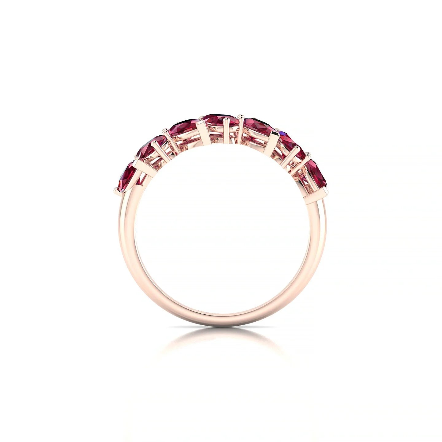 Mist | 18k Rose Gold 5 x 3 mm Pear Ruby Ring