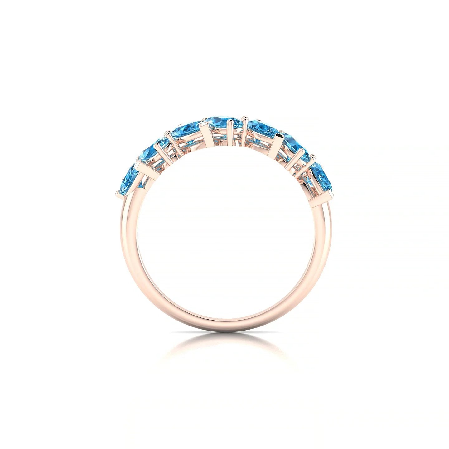 Mist | 18k Rose Gold 5 x 3 mm Pear Topaz Ring