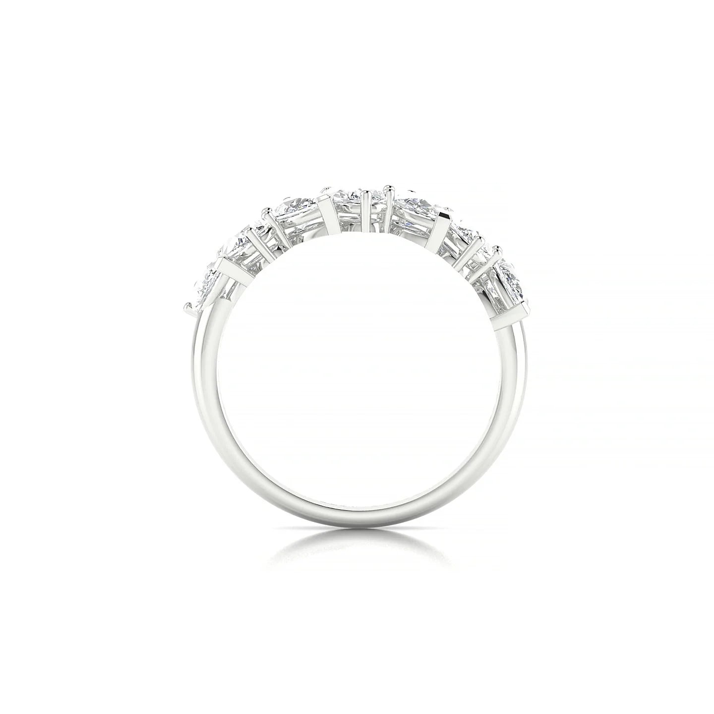Mist | 18k White Gold 5 x 3 mm Pear Diamond Ring