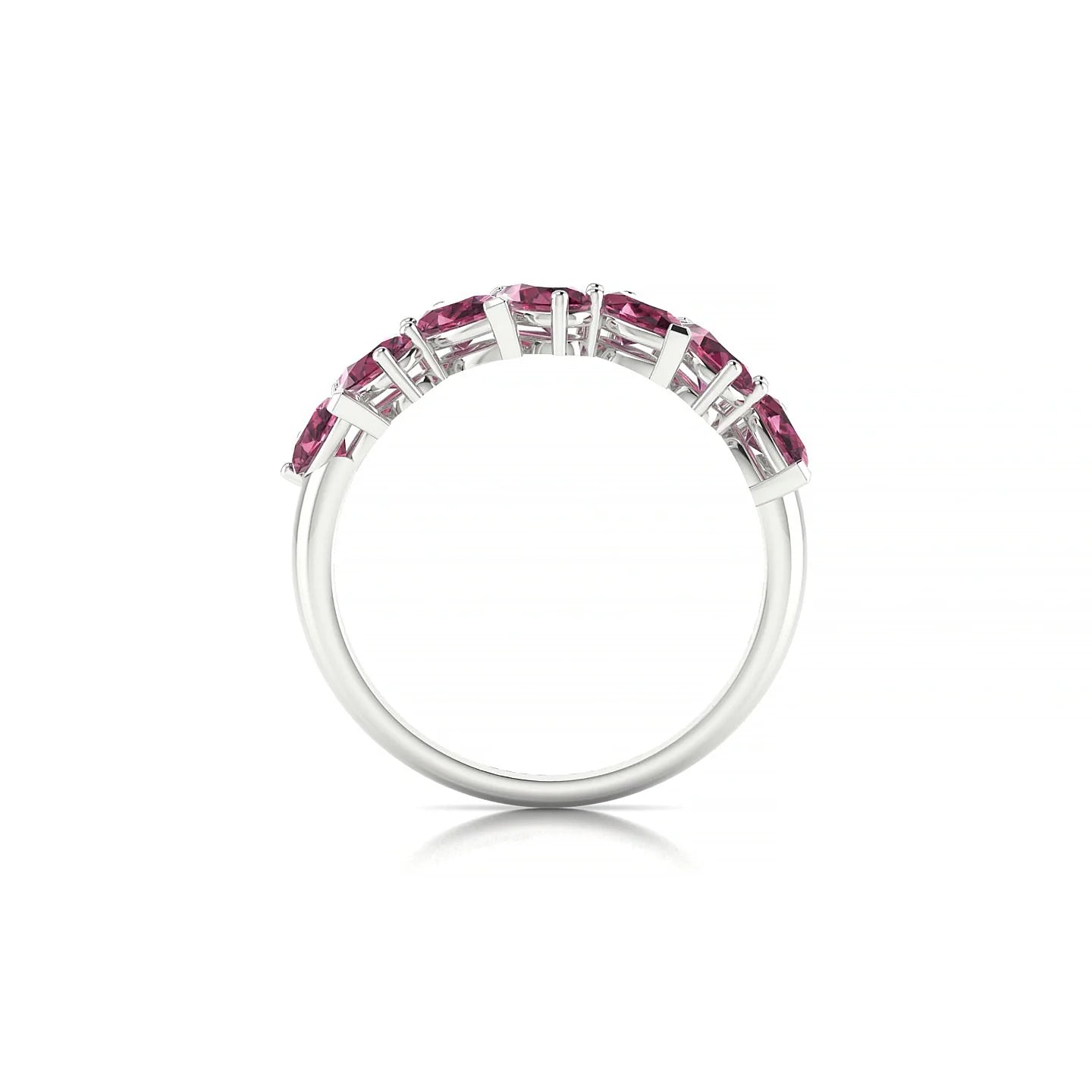 Mist | 18k White Gold 5 x 3 mm Pear Rhodolite Ring