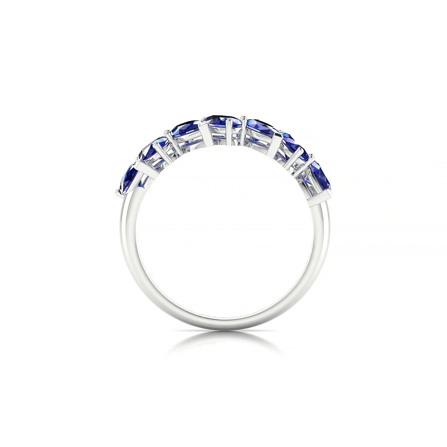 Mist | 18k White Gold 5 x 3 mm Pear Sapphire Ring