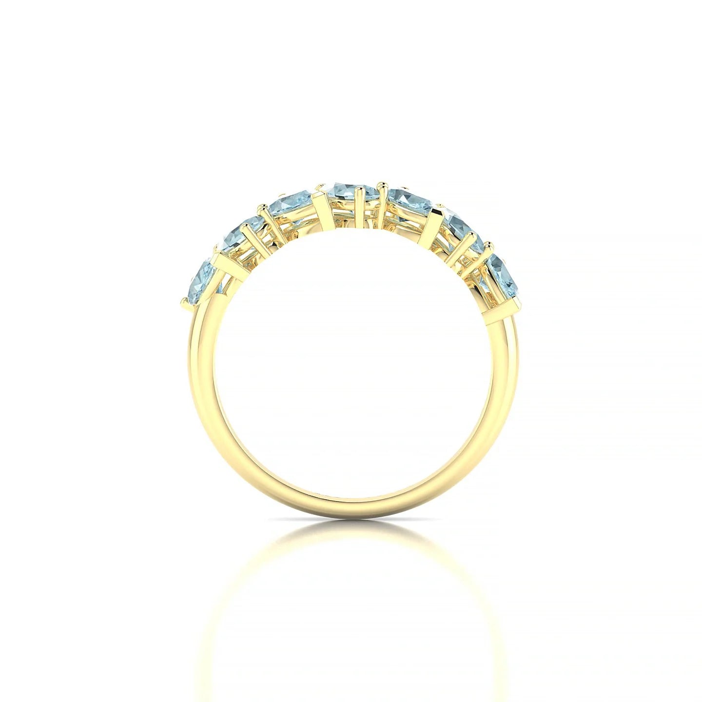 Mist | 18k Yellow Gold 5 x 3 mm Pear Aquamarine Ring