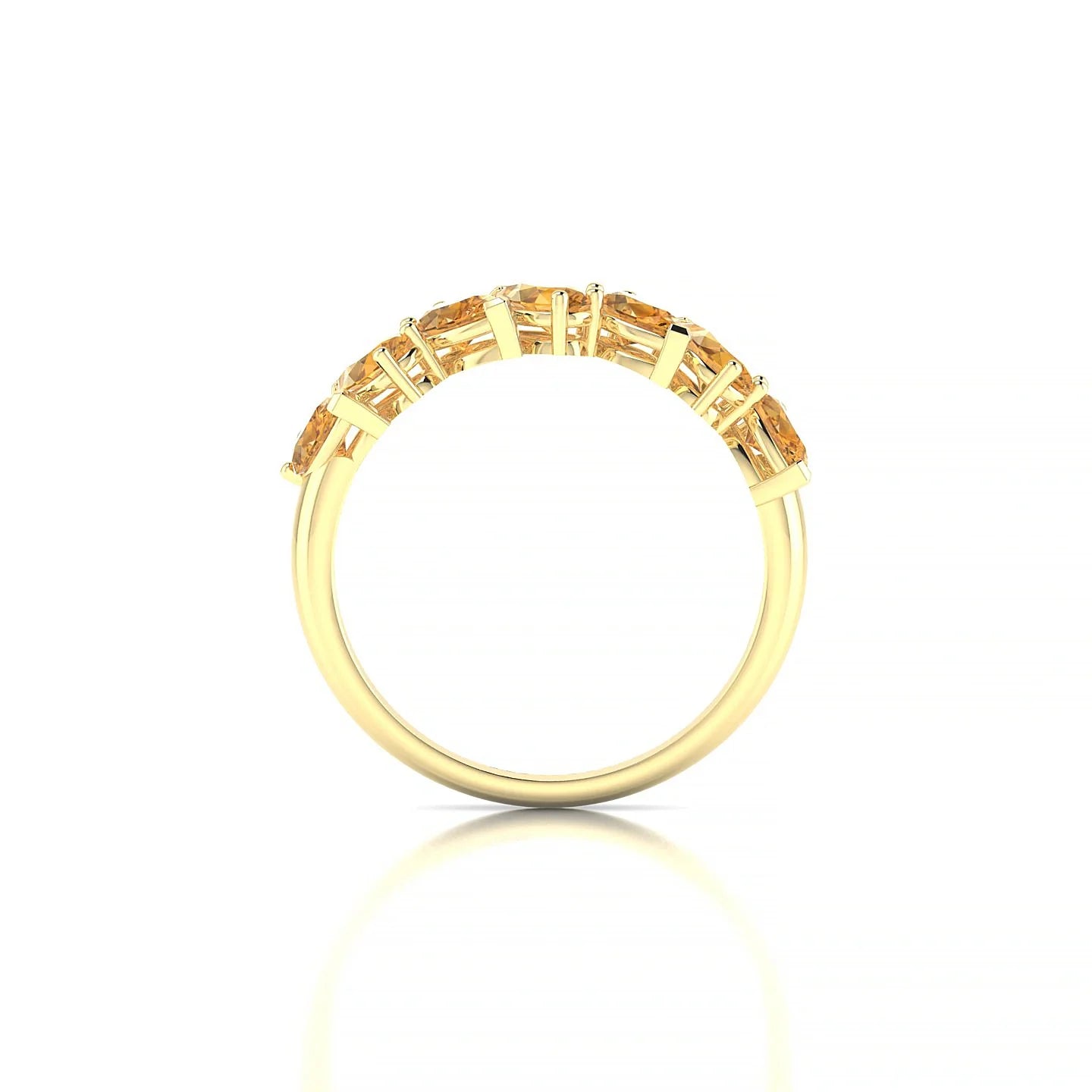 Mist | 18k Yellow Gold 5 x 3 mm Pear Citrine Ring