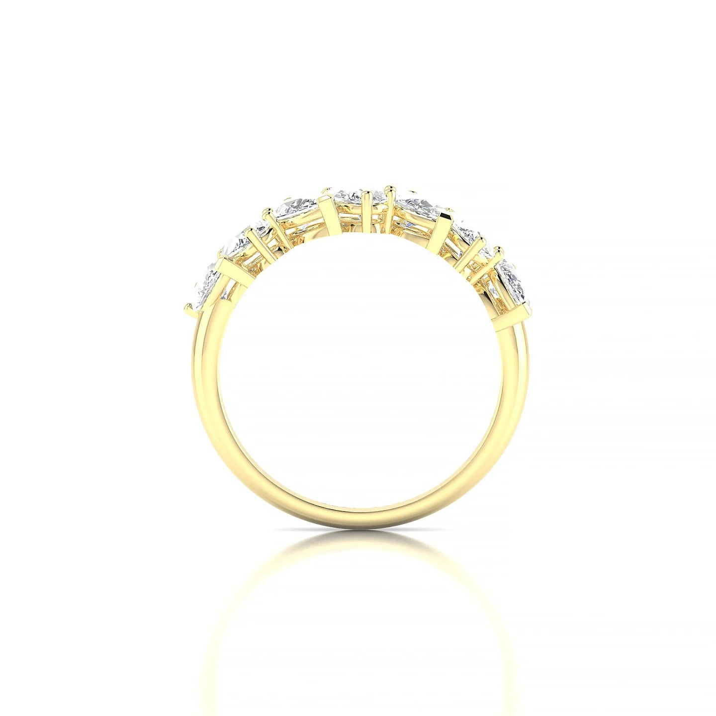 Mist | 18k Yellow Gold 5 x 3 mm Pear Diamond Ring