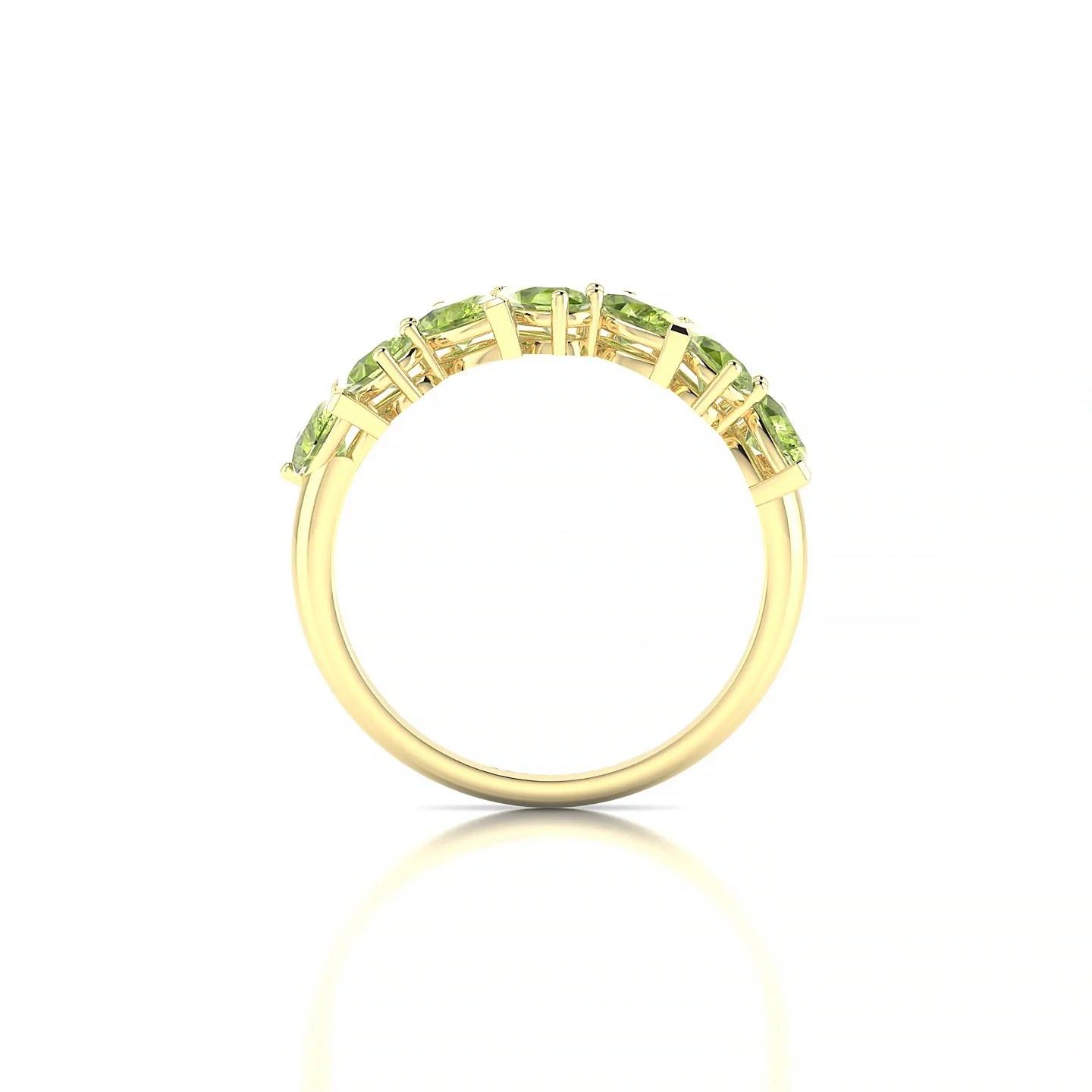 Mist | 18k Yellow Gold 5 x 3 mm Pear Peridot Ring