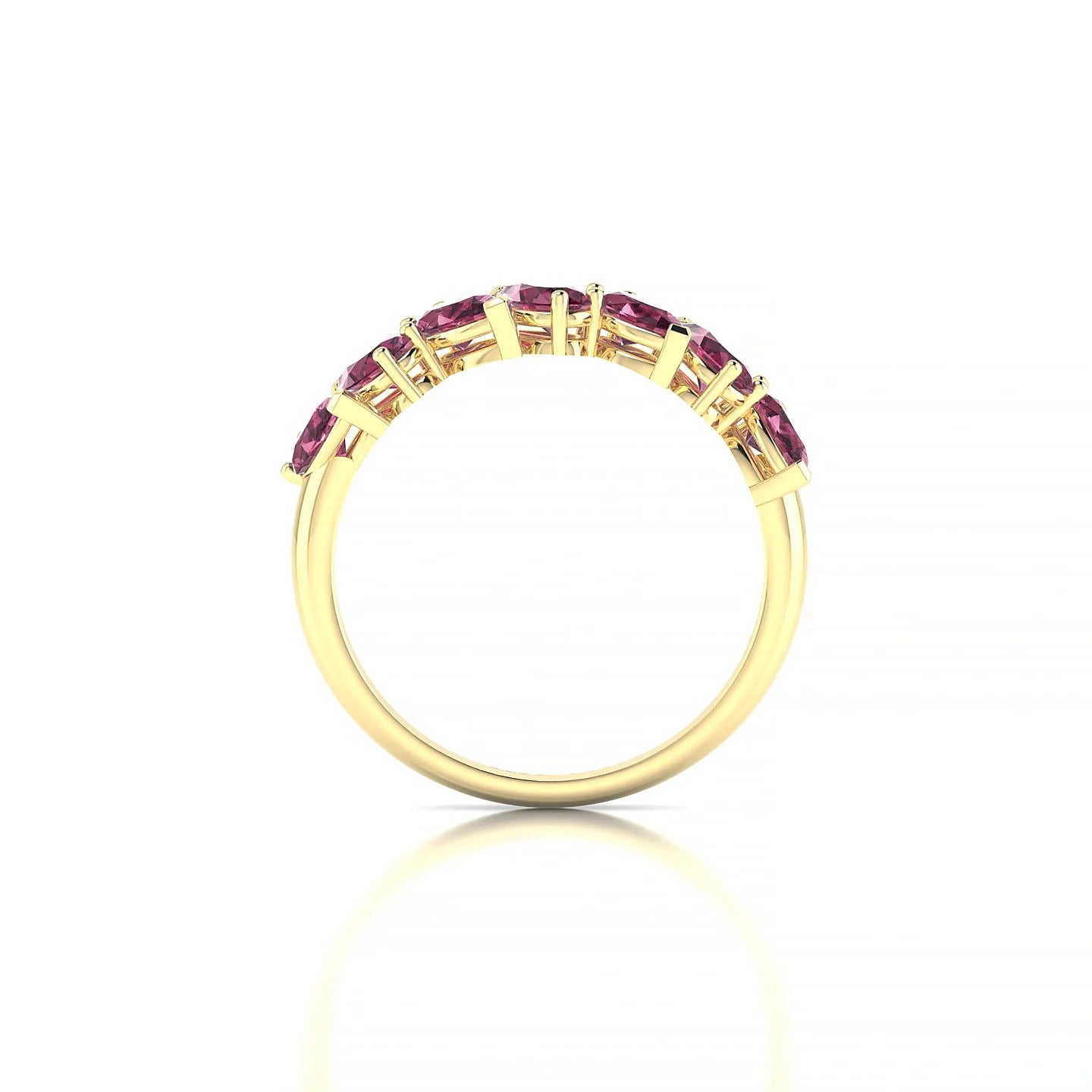 Mist | 18k Yellow Gold 5 x 3 mm Pear Rhodolite Ring