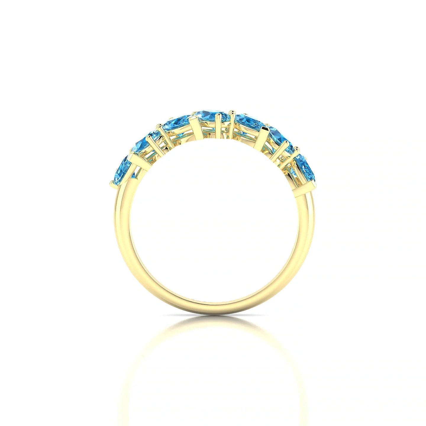Mist | 18k Yellow Gold 5 x 3 mm Pear Topaz Ring