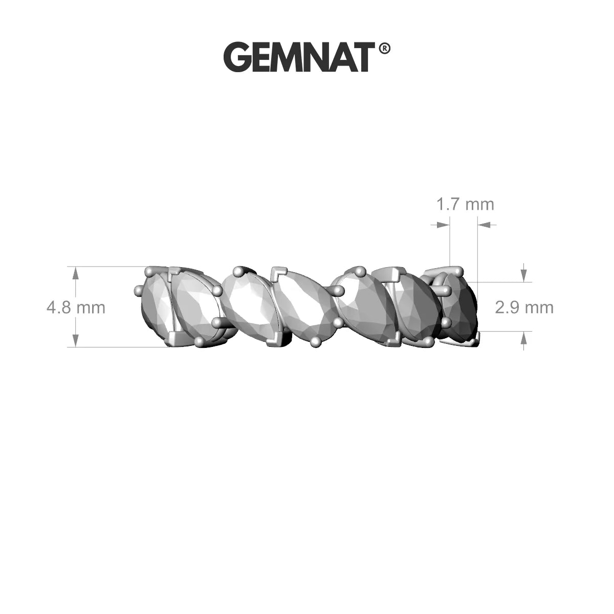 Mist | 18k Rose Gold 5 x 3 mm Pear Black Diamond Ring