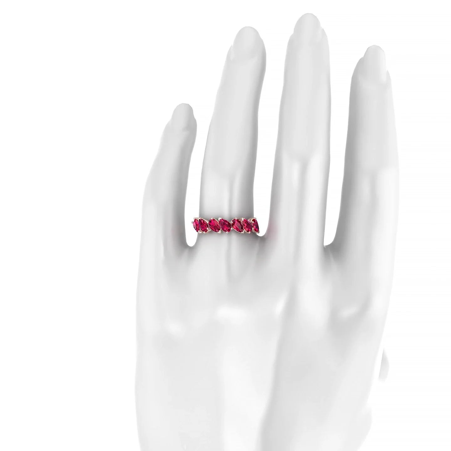 Mist | 18k Rose Gold 5 x 3 mm Pear Ruby Ring